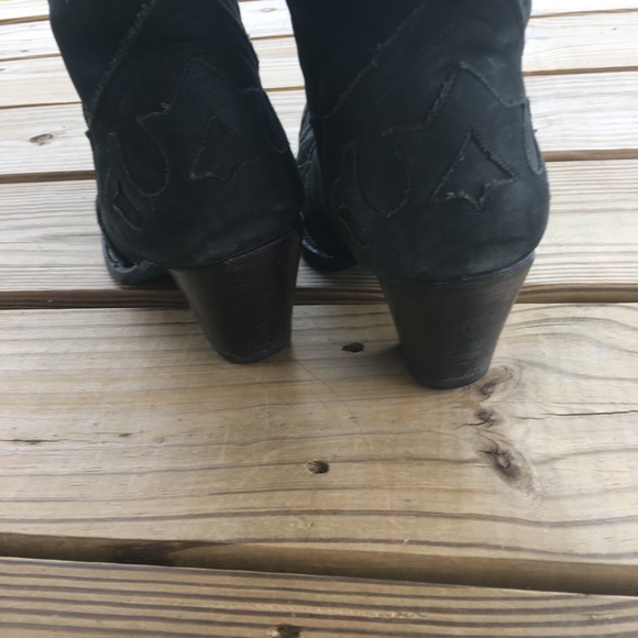 Lane Black and Turquoise Cowgirl Boots - Picture 6 of 9